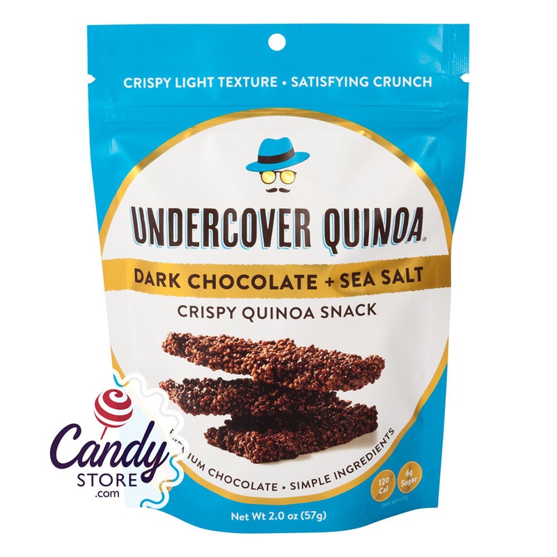Undercover Quinoa Dark Chocolate + Sea Salt 2oz Bags – 12ct