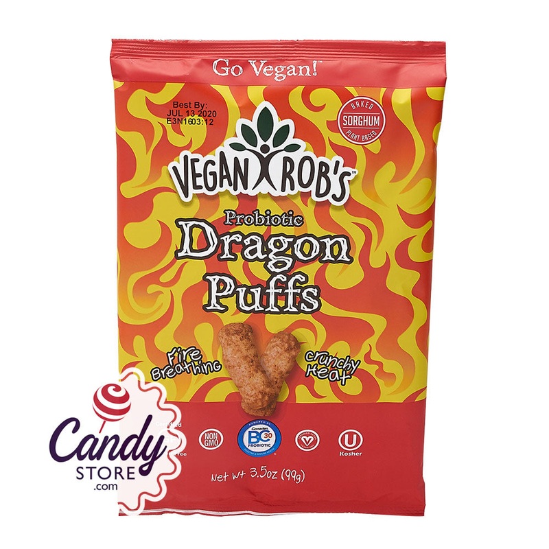 Vegan Rob’s Probiotic Dragon Puffs 3.5oz Bags – 12ct