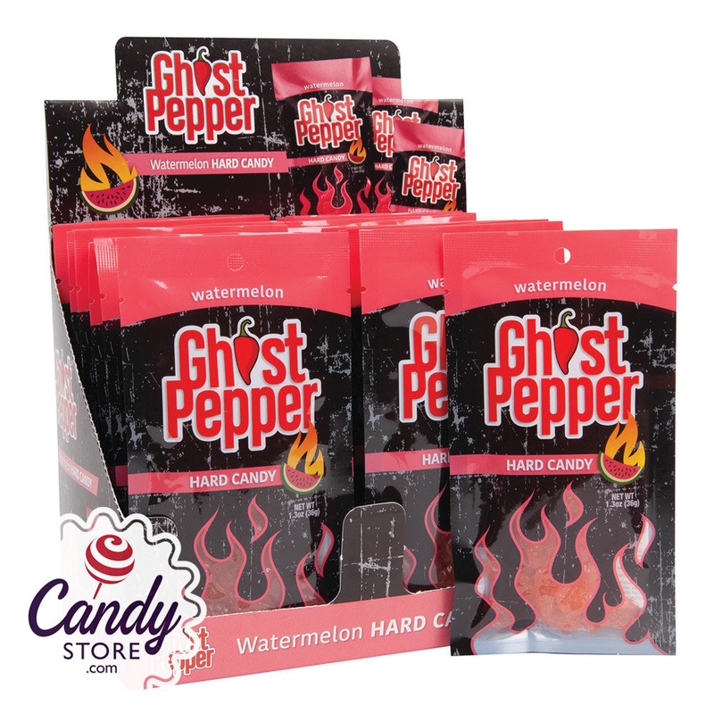Watermelon Ghost Pepper Hard Candy Peg Bags – 24ct