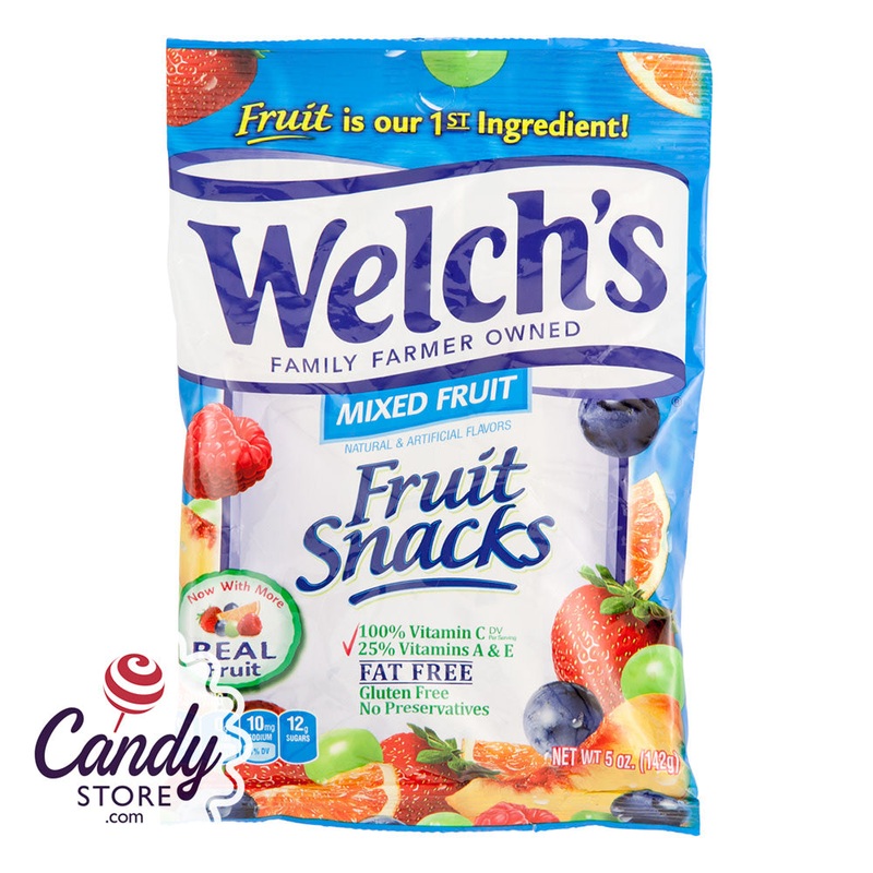 Welch’s Mixed Fruit Fruit Snacks – 12ct Peg Bags