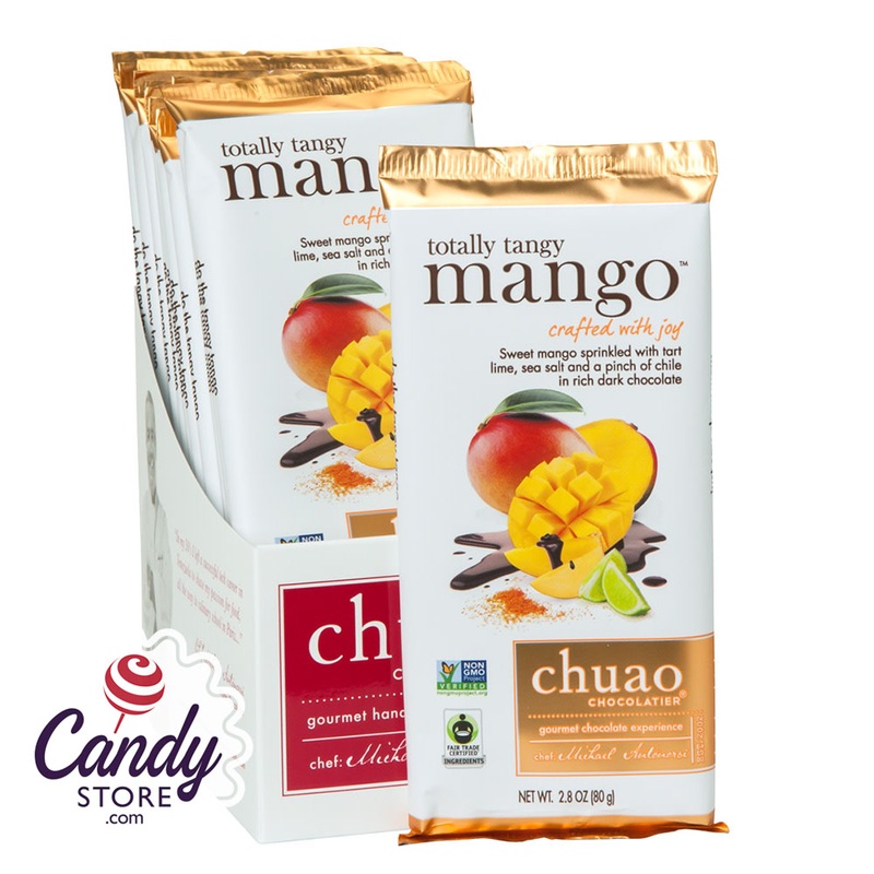 Chuao Dark Chocolate Totally Tangy Mango 2.8oz Bar – 12ct