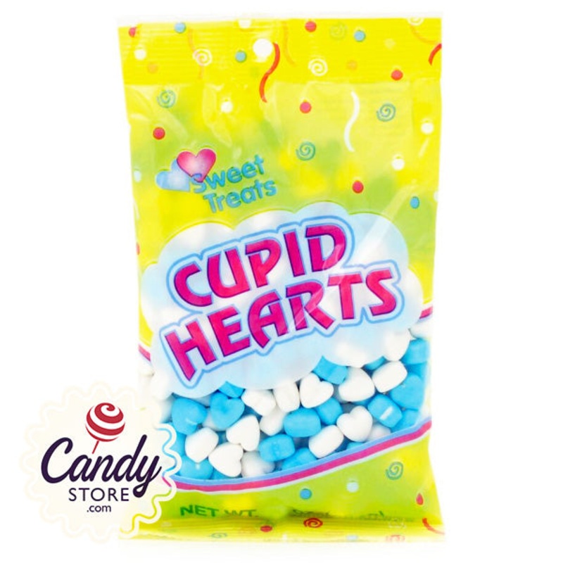 Cupid Hearts Blue & White Candy – 2lb