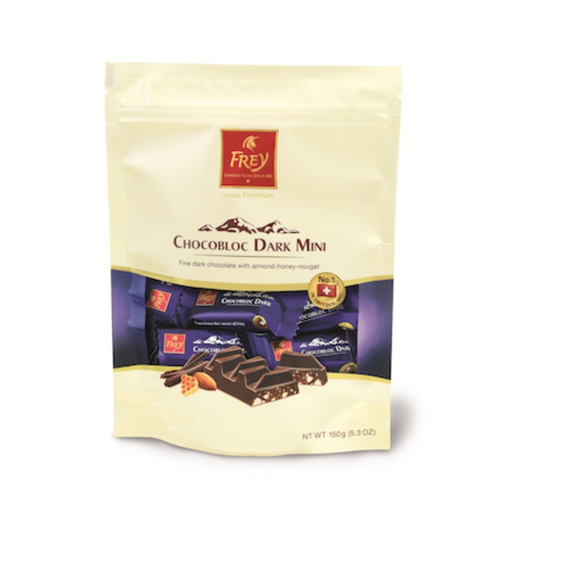 Frey Chocobloc Dark Chocolate Mini Bars Standup Bags – 6ct