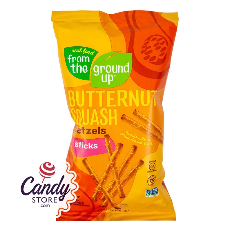 From The Ground Up Butternut Squash Pretzel Sticks 4.5oz Bags – 12ct