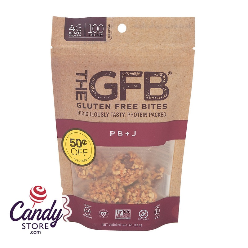 GFB Peanut Butter & Jelly Gluten Free Bites 4oz Peg Bags – 6ct
