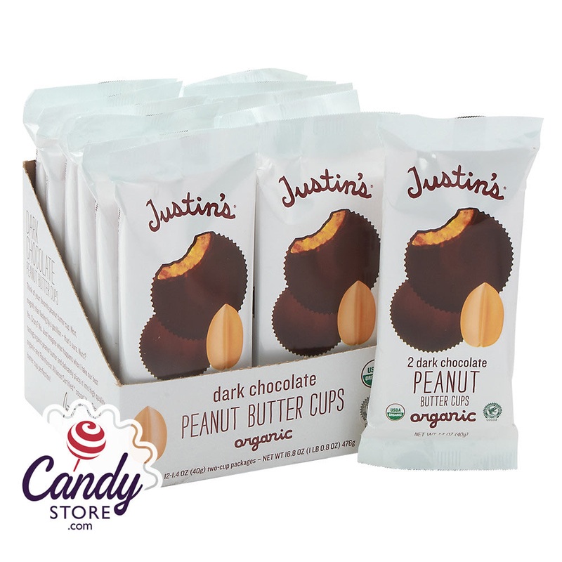 Justin’s Dark Chocolate Peanut Butter Cups 2-Pack – 12ct