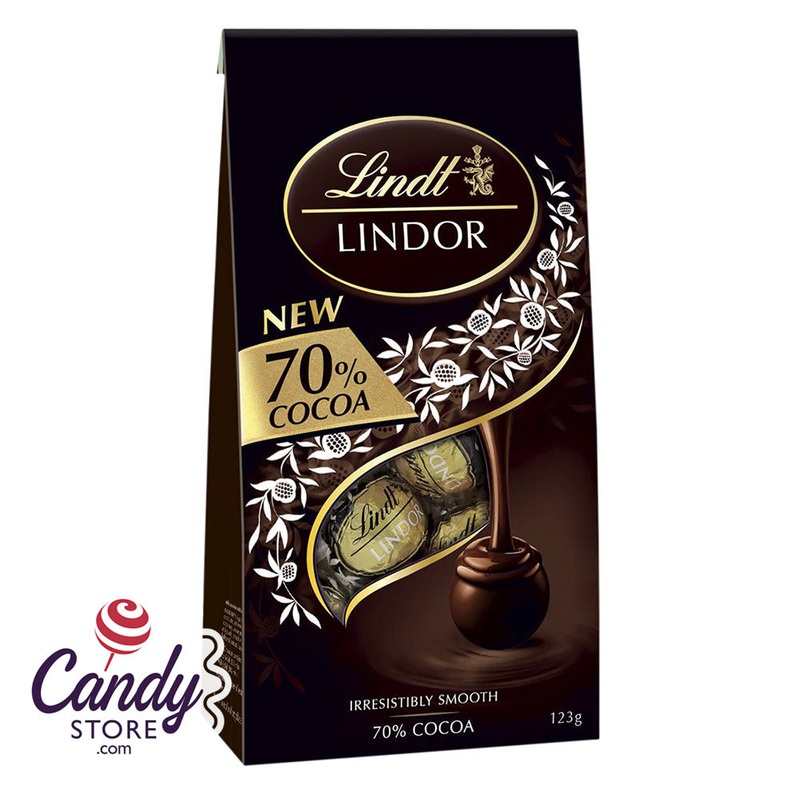 Lindt Lindor 70% Dark Chocolate Truffles Bags – 6ct