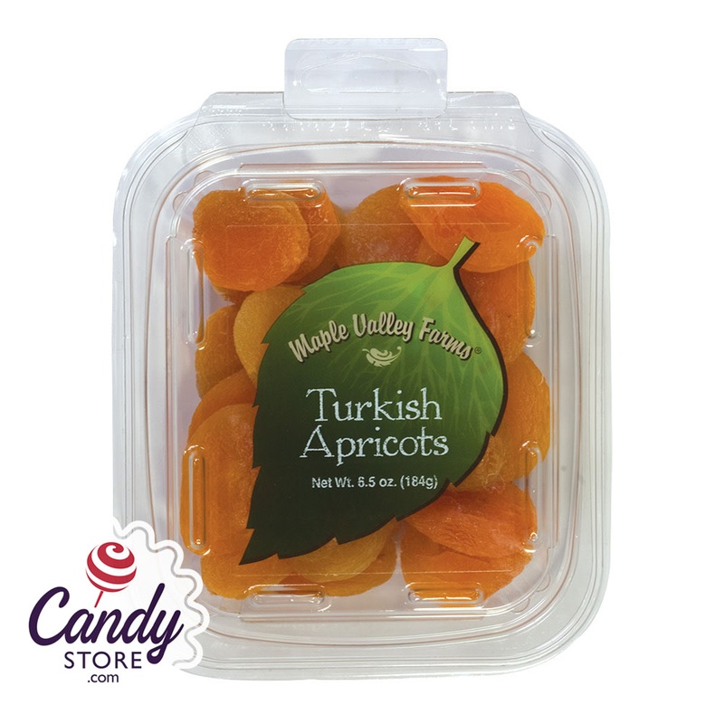 Maple Valley Farms Turkish Apricots 6.5oz Peg Tub – 6ct