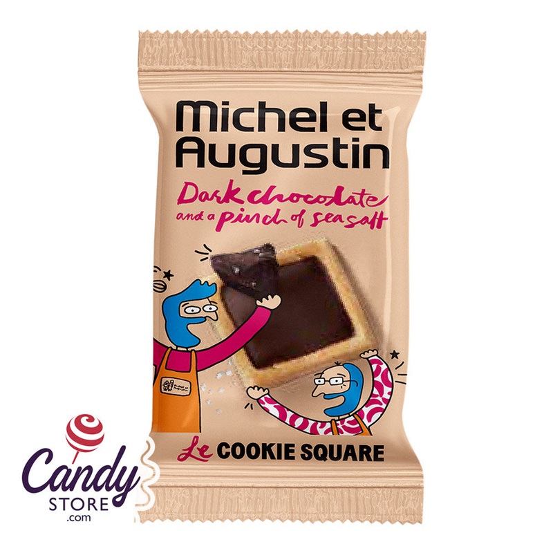 Michel Et Augustin Dark Chocolate With Sea Salt Mini Cookie Squares – 180ct