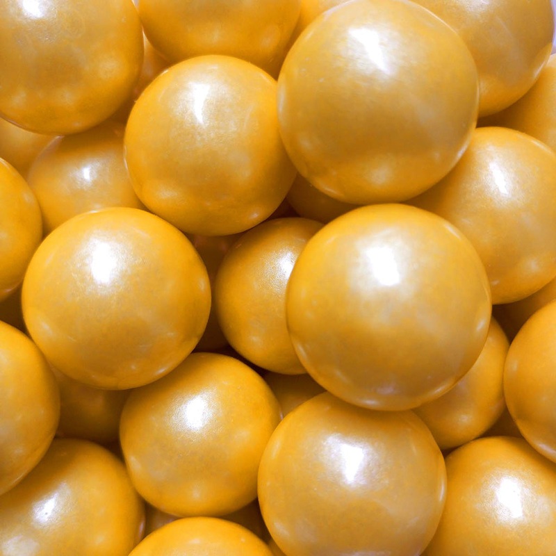 Pearl Yellow Color Splash Gumballs – 2lb