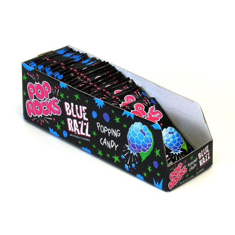 Pop Rocks Blue Raspberry Candy Packs – 24ct Box