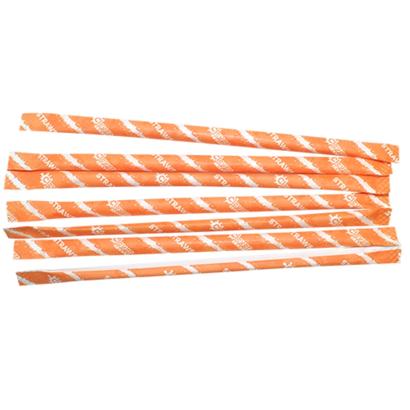 Powdered Candy Straw Orange Bulk Bag