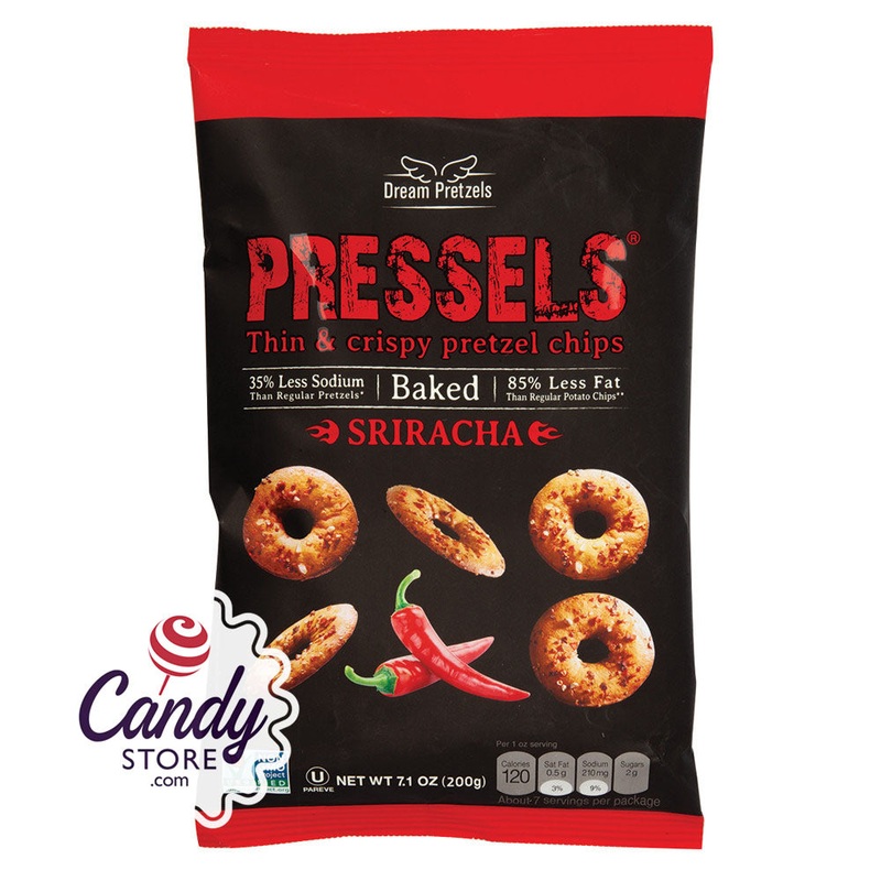 Pressels Pretzel Chips Sriracha 7.1oz Bags – 12ct
