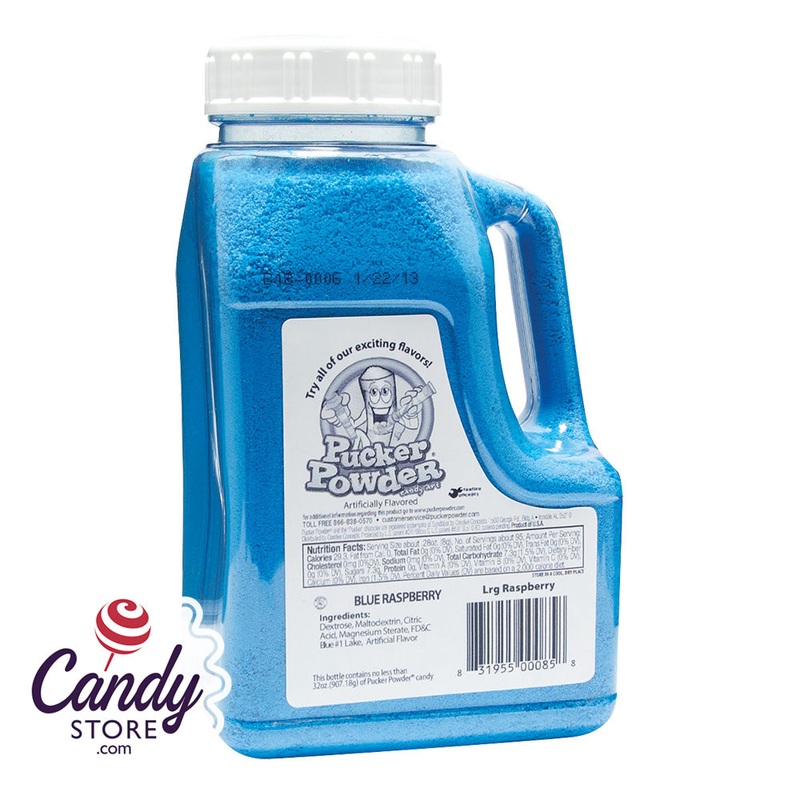 Pucker Powder Sour Blue Raspberry Bottle – 1ct