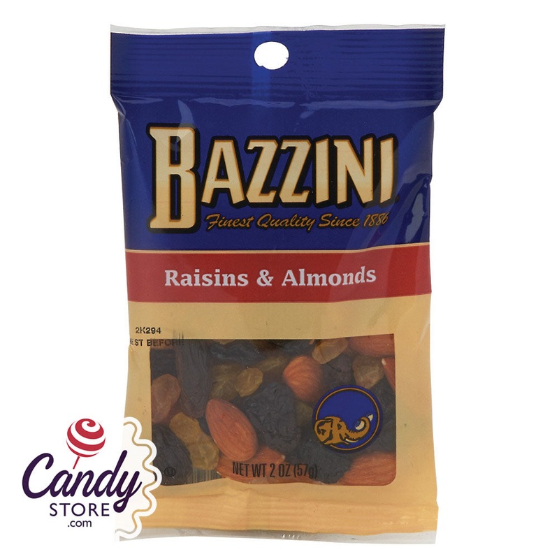 Raisins & Almonds Bazzini 2oz Peg Bags – 12ct