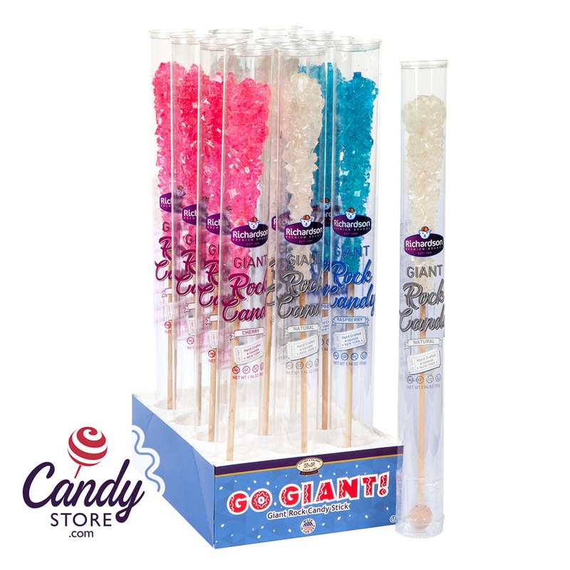 Rock Candy Giant Tubes Assorted 12-Inch – 12ct
