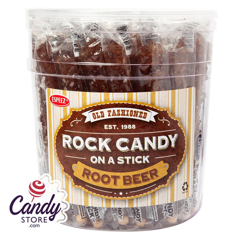Rock Candy On A Stick Brown Root Beer Espeez – 36ct