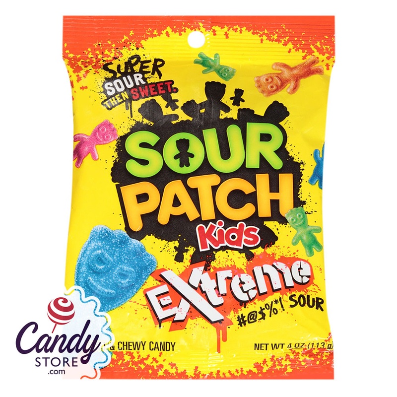 Sour Patch Extreme 4oz Peg Bag – 12ct