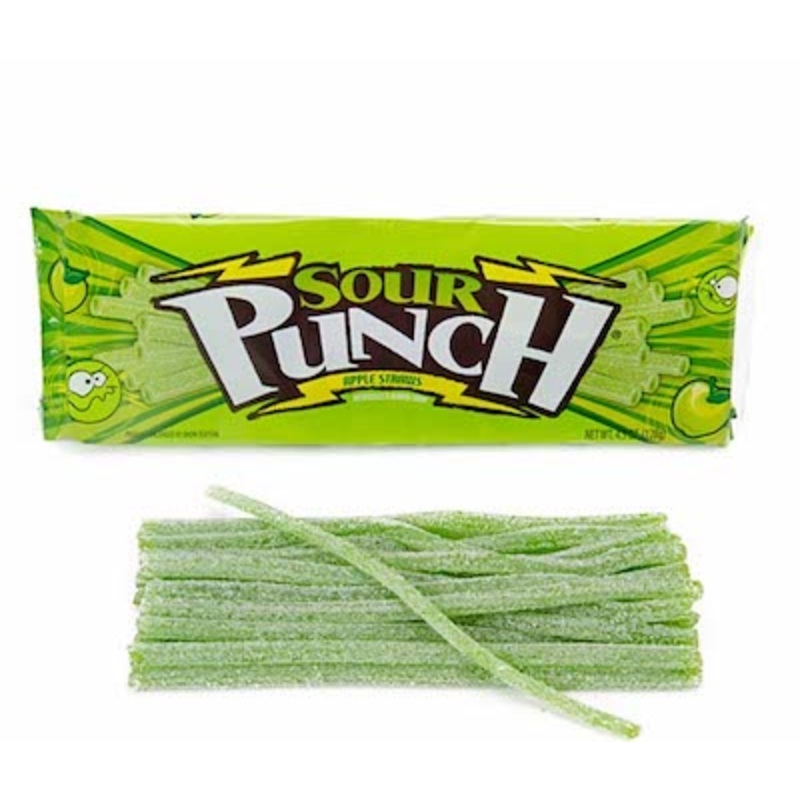 Sour Punch Straws Apple King Size – 24ct