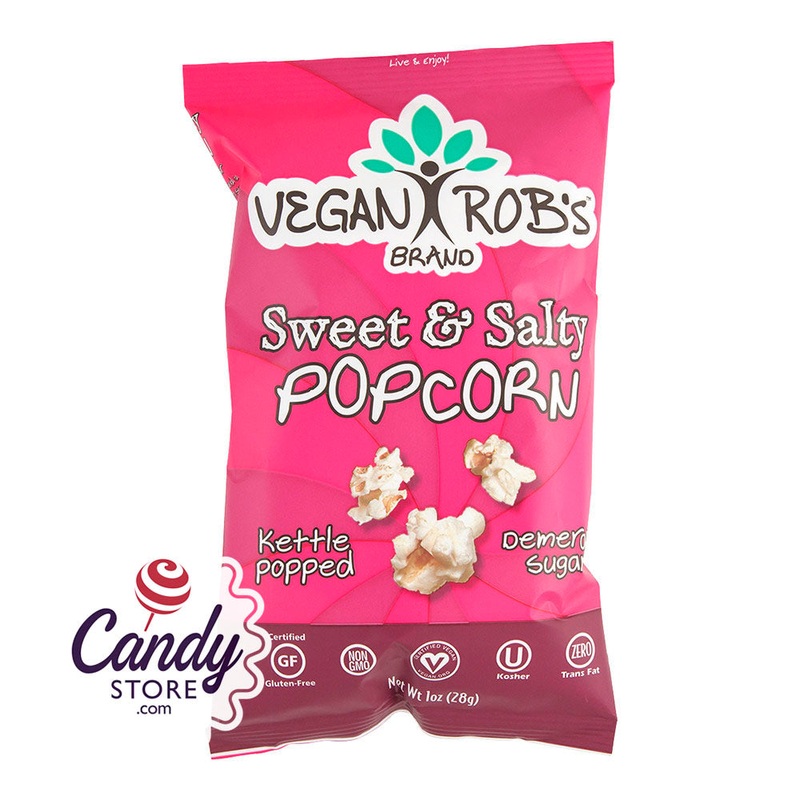 Vegan Rob’s Sweet And Salty Popcorn 1oz Bags – 24ct