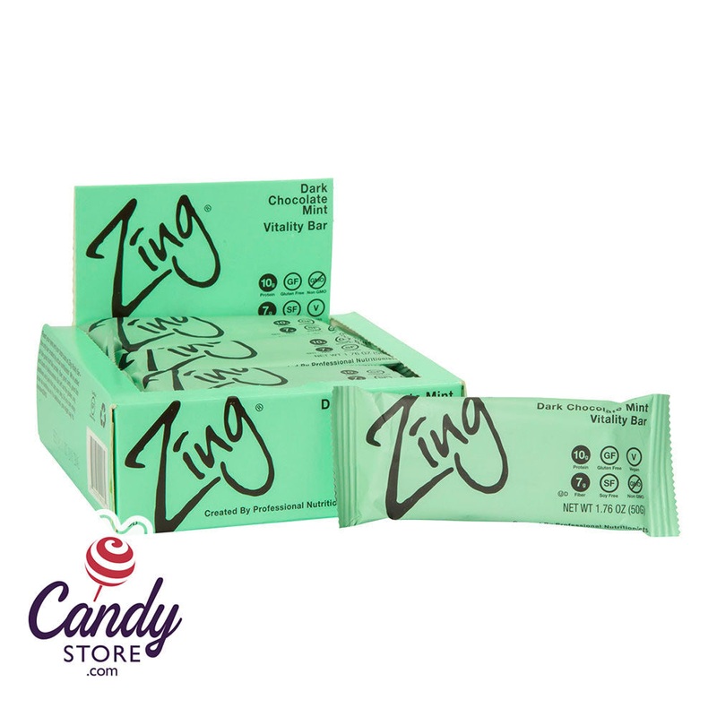 Zing Dark Chocolate Mint 1.76oz Bar – 12ct
