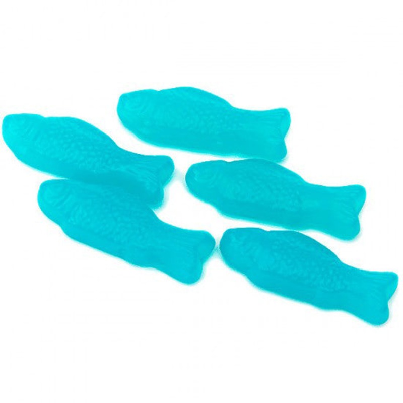 Blue American Gummy Fish – 5lb Raspberry