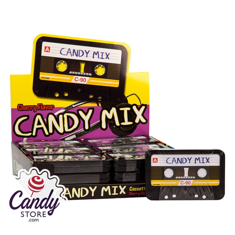 Cassette Tape Candy Mix Cherry-Flavor – 18ct Tins
