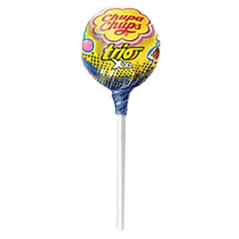 Chupa Chups XXL Trio Lollipops With Gum – Lemon Cola