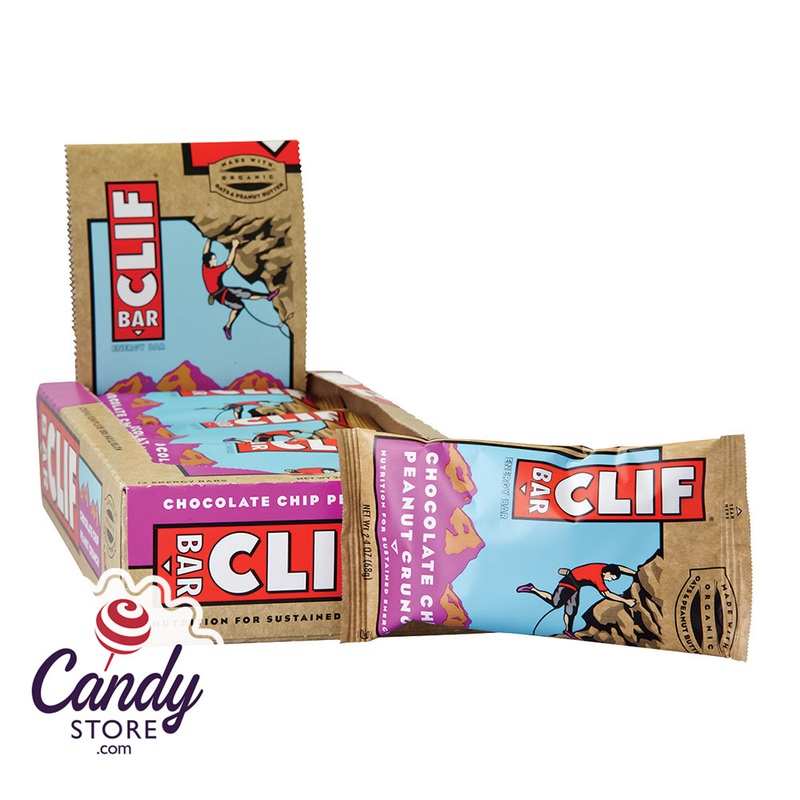 Clif Bar Chocoalte Chip Peanut Crunch 2.4oz Bar – 12ct