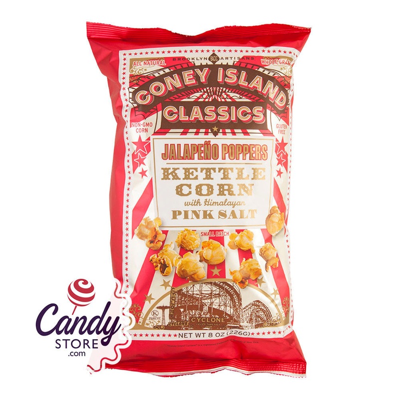 Coney Island Classics Jalapeno Poppers Kettle Corn 8oz Bags – 12ct