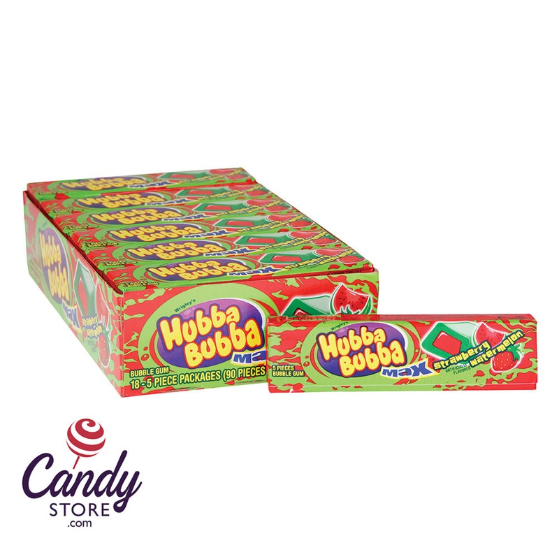 Hubba Max Strawberry Watermelon Gum – 18ct