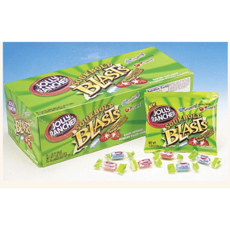 Jolly Rancher Sour Bolt Blasts Bags – 24ct