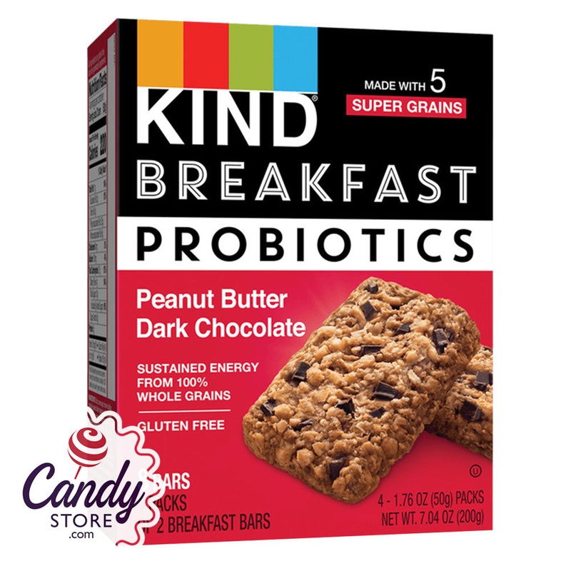 Kind Breakfast Probiotic Peanut Butter Dark Chocolate 24ct 7.04oz – 8ct