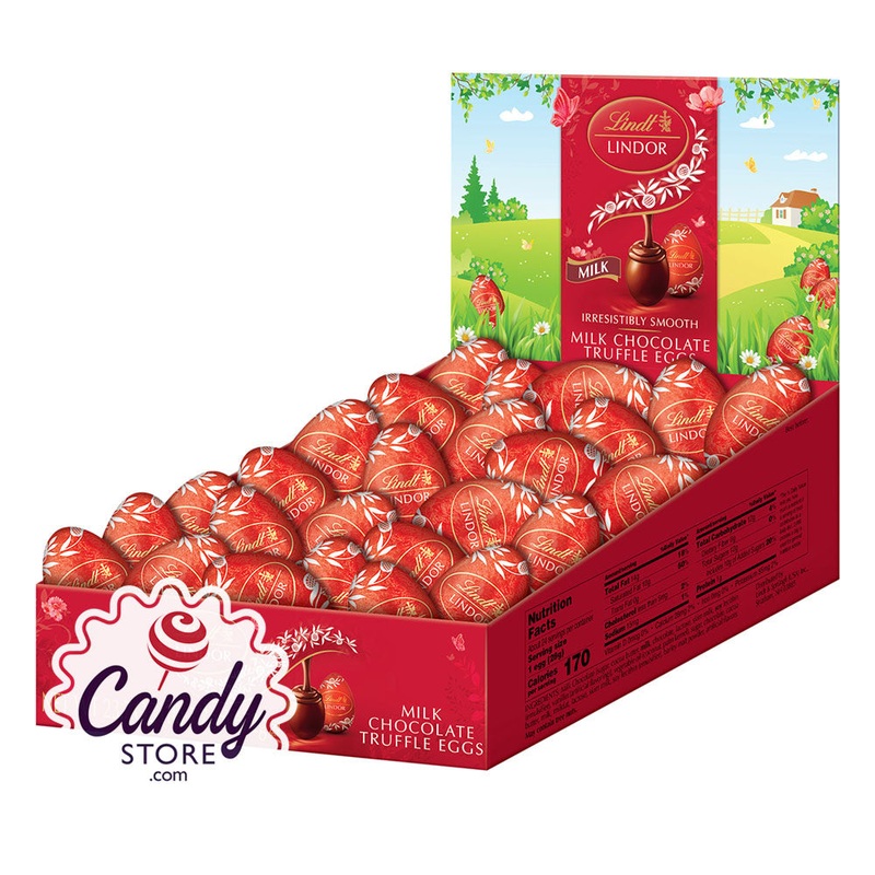 Lindt Lindor Milk Chocolate Egg 0.99oz – 24ct