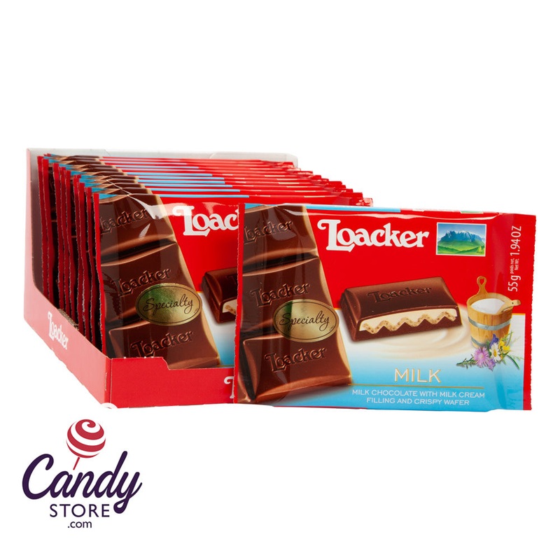 Loacker Milk Chocolate w Milk Cream Filling And Crispy Wafer – 12ct