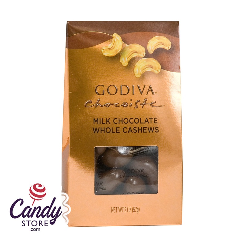 Milk Godiva Chocolate Cashews 2oz Gable Box – 10ct