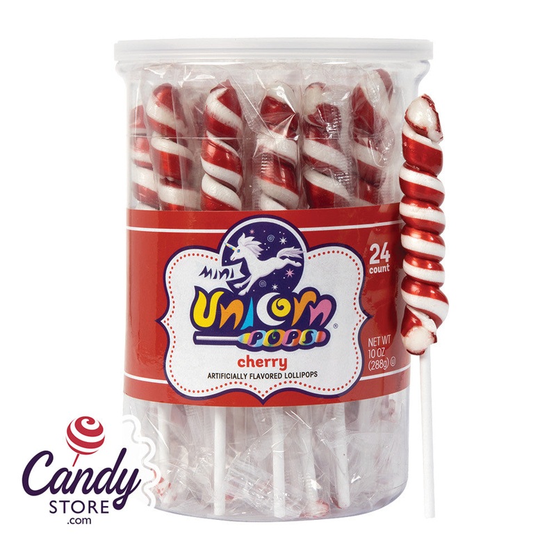 Mini Unicorn Pops Red Cherry – 6ct Tubs