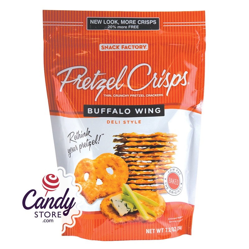 Pretzel Crisps Buffalo Wing 7.2oz Bags – 12ct