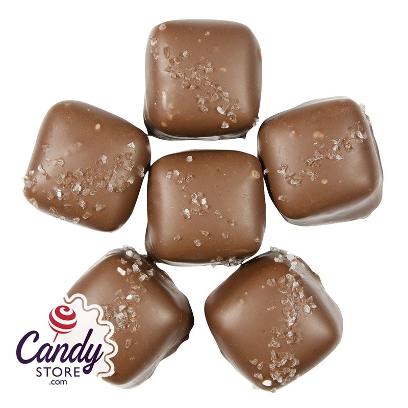 Sea Salt Vanilla Caramels Milk Chocolate by Asher’s – 6lb