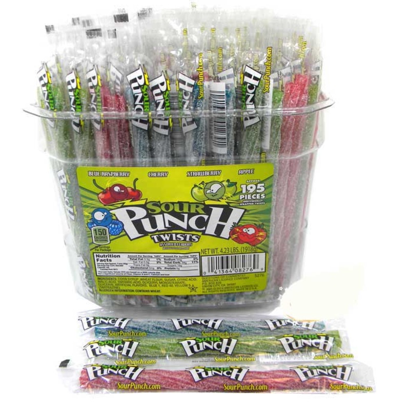 Sour Punch Twist Wrapped – 195ct Tub