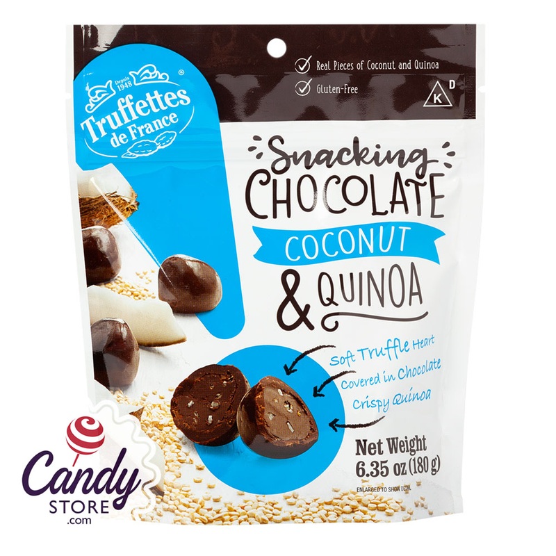 Truffettes Snacking Chocolate Coconut & Quinoa 6.35oz Bag – 12ct