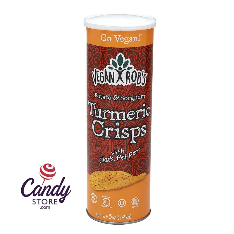 Vegan Rob’s Turmeric Crisp With Black Pepper 5oz Tube – 12ct