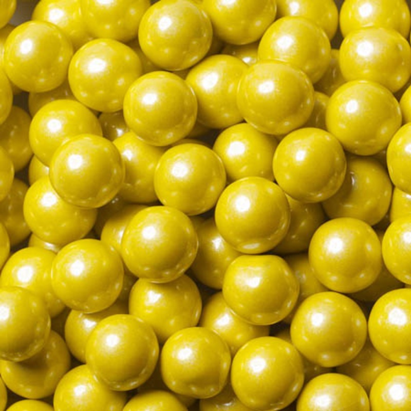 Yellow Pearl Sixlets Candy – 12lb