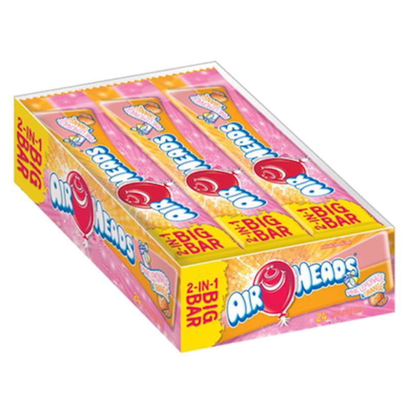 Airheads Big Bar 2 in 1 Lemonade and Orange – 24ct
