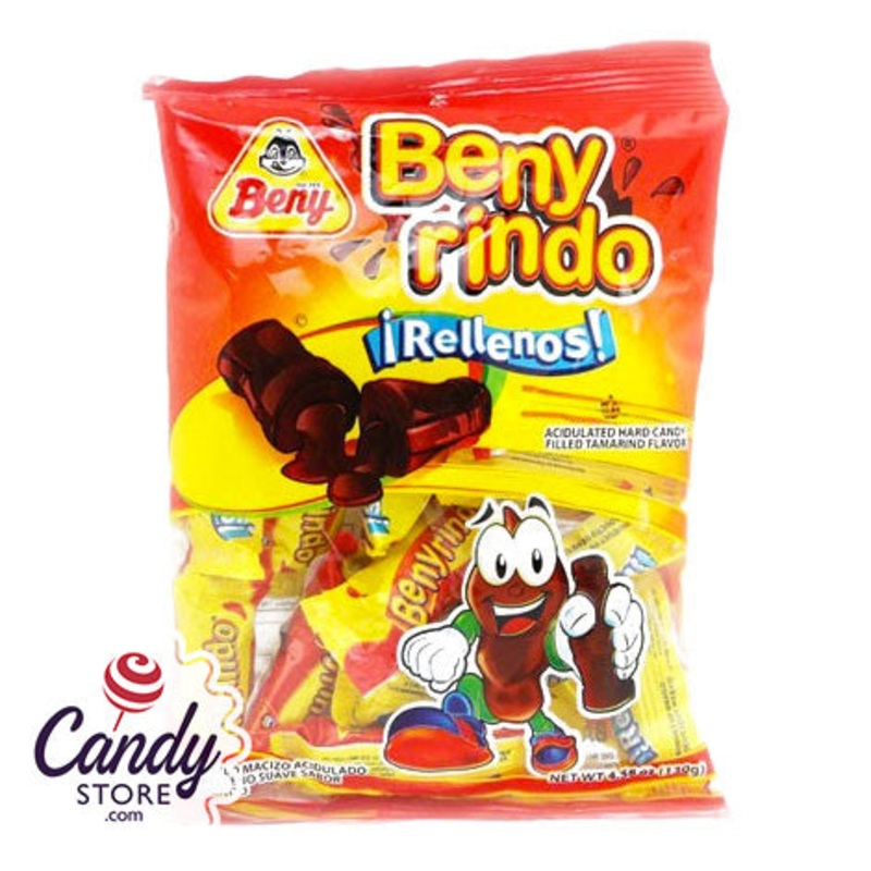 BenyRindo Rellenos Tamarindo Filled Candy – 24ct Peg Bags
