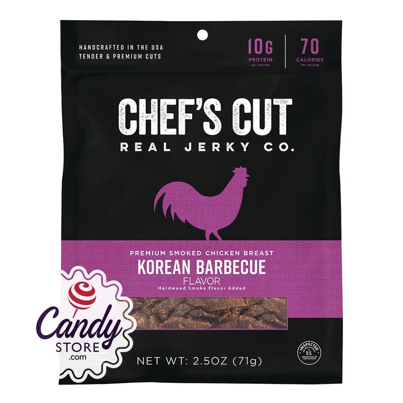 Chef’s Cut Korean Bbq Chicken Jerky 2.5oz Peg Bags – 8ct