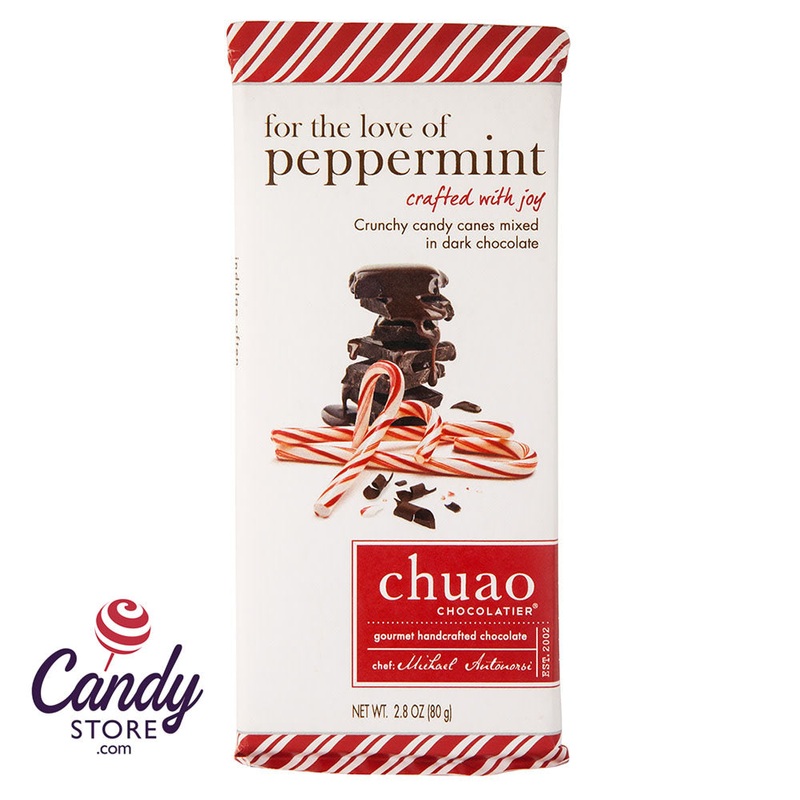 Chuao Dark Chocolate For The Love Of Peppermint 2.8oz Bar – 12ct