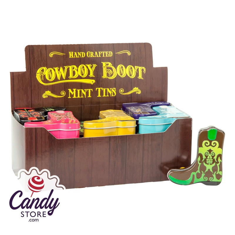 Cowboy Boot Assorted Mints Tin – 24ct