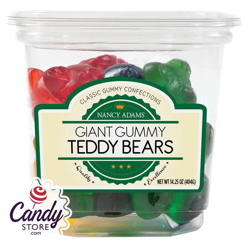 Giant Gummy Teddy Bears – 12ct Tubs