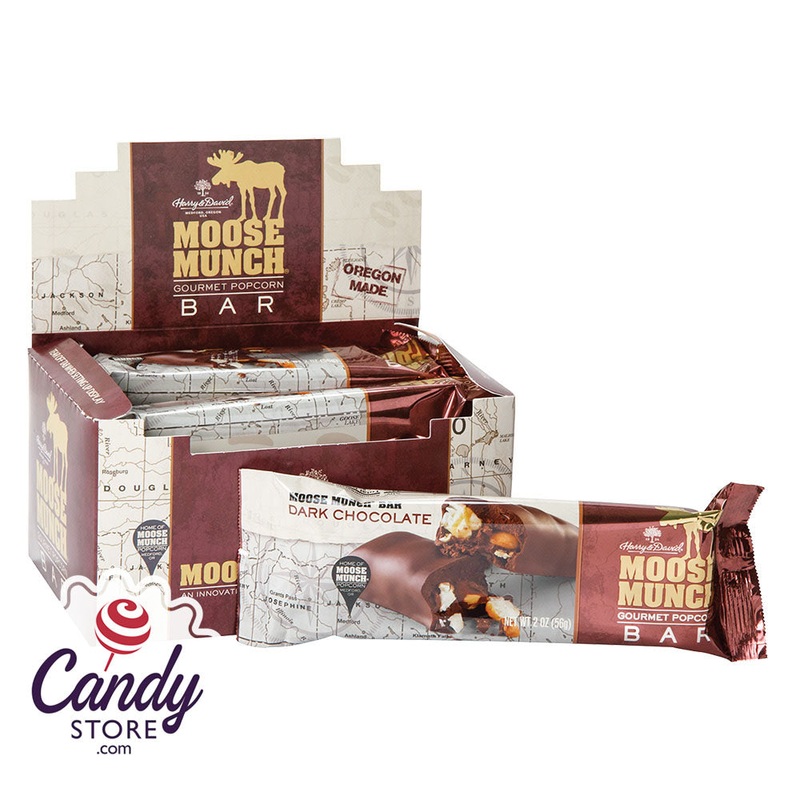 Harry & David Dark Chocolate Moose Munch 2oz Bar – 6ct